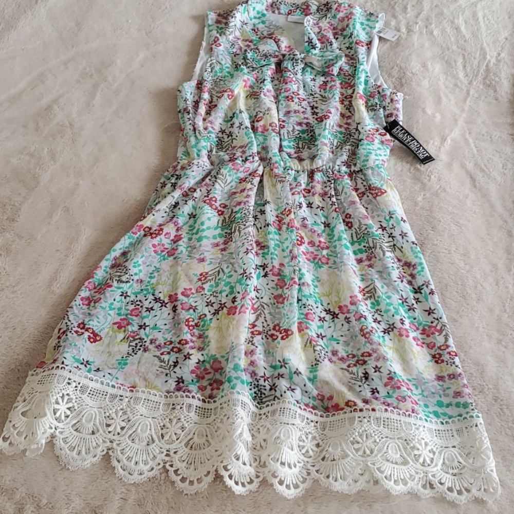 Floral spring dress multi colored
